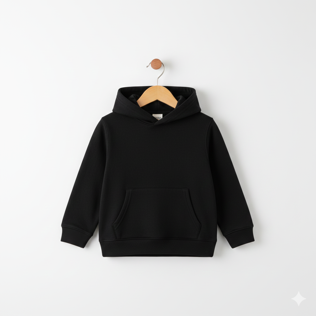 Black Pullover Hoodie
